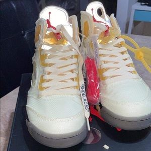 Jordan 5s Off white sails